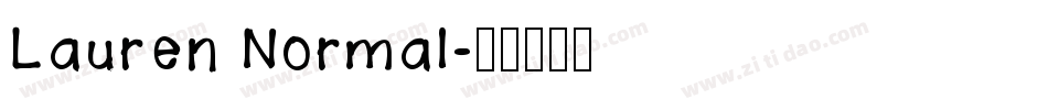 Lauren Normal字体转换